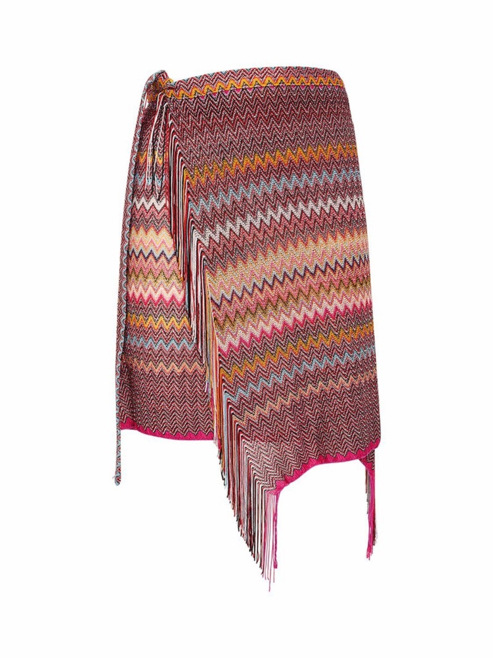 Missoni Multi-Color Chevron Fringe Sarong Pareo